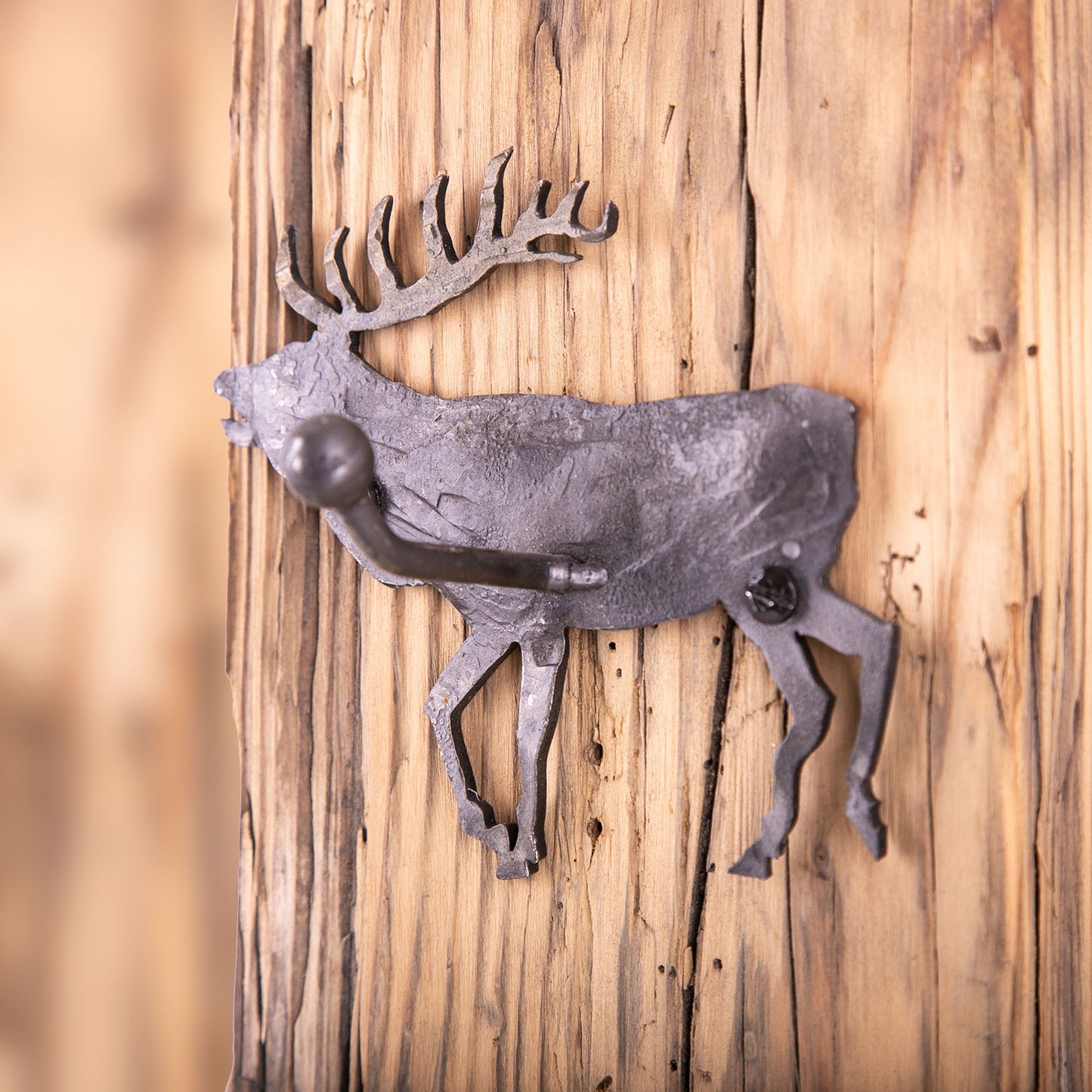 Hirsch brunft Garderobenhaken 15 cm