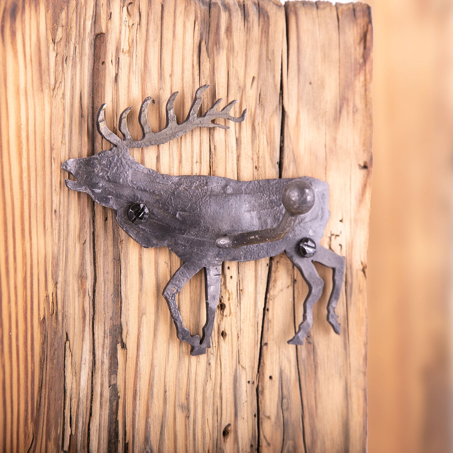 Hirsch brunft Garderobenhaken 15 cm